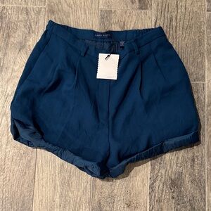 Karen Scott Deep Blue High Waist Women's Shorts